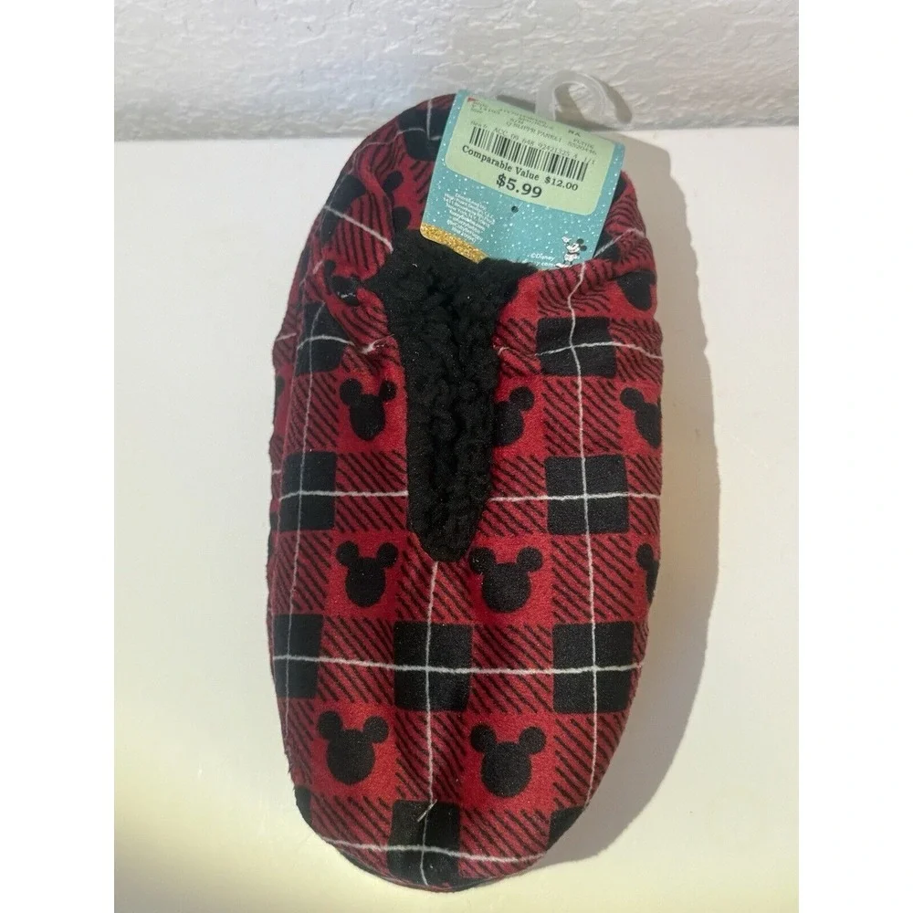 Disney Mickey Mouse Slipper Socks Toddler 3T‎ -4 T By Fuzzy Babba